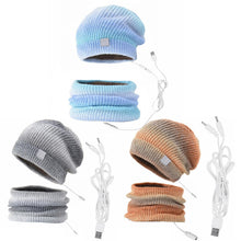 Load image into Gallery viewer, 2-in-1 USB Heated Hat and Scarf Winter Set
