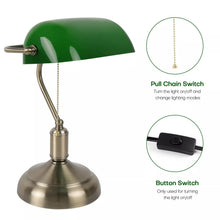 Load image into Gallery viewer, Vintage Bankers Lamp
