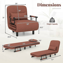 Load image into Gallery viewer, Single Convertible Sofa Bed
