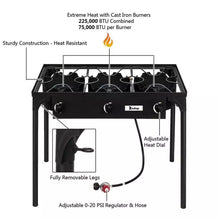 Load image into Gallery viewer, Portable Propane Camp Stove
