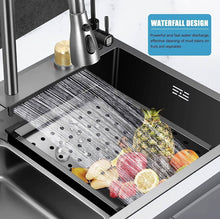Load image into Gallery viewer, Kitchen Sink Stainless Steel W Pulldown Faucet Black 29
