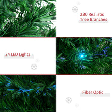 Load image into Gallery viewer, 6 Ft Pre-Lit Christmas Tree With Colorful LED Lights Decorations
