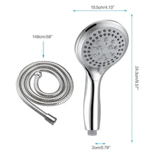 Load image into Gallery viewer, High Pressure Shower Headwith 5tf hose
