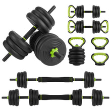 Load image into Gallery viewer, Adjustable Weight Training Barbell Dumbbell Set

