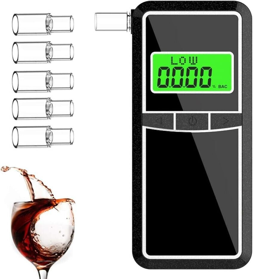 Breathalyzer Professional Portable Alcohol Tester Professional Grade Accuracy