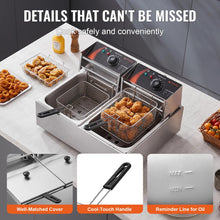 Load image into Gallery viewer, 25Qt Commercial Electric Deep Fryer
