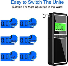Load image into Gallery viewer, Breathalyzer Professional Portable Alcohol Tester Professional Grade Accuracy
