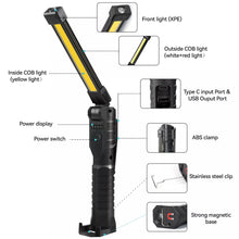 Load image into Gallery viewer, Rechargeable Magnetic Flashlight For Mechanics And Workplace
