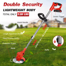 Load image into Gallery viewer, Cordless Electric Weed Lawn Edger Grass String Trimmer
