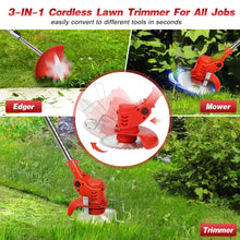 Load image into Gallery viewer, Cordless Electric Weed Lawn Edger Grass String Trimmer
