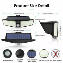 Load image into Gallery viewer, Solar Powered Outdoor Lights With Motion Sensor
