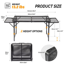 Load image into Gallery viewer, 4.7 Ft Portable Folding Grill Table
