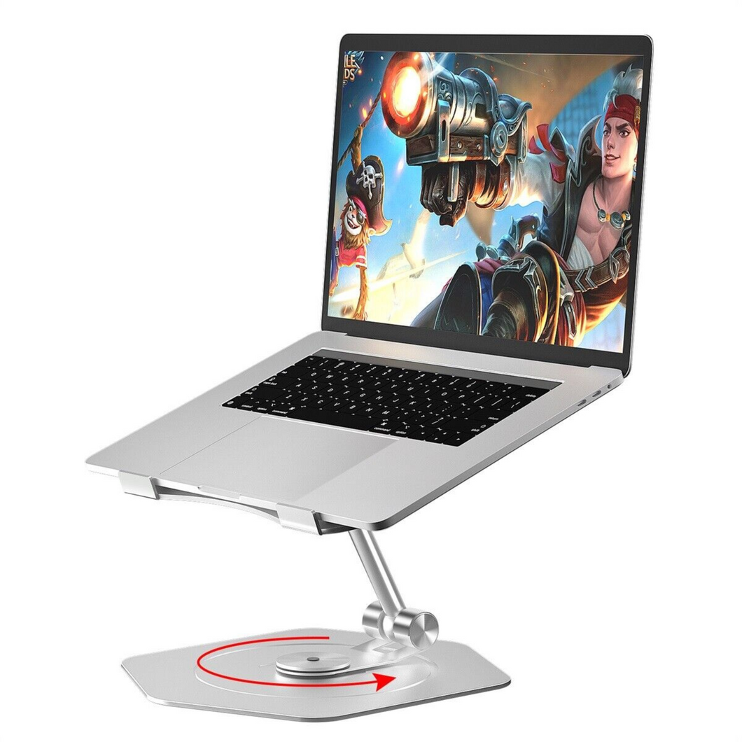 Premium Tabletop 360° Swivel Rotating Laptop Holder Riser Stand