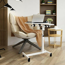 Load image into Gallery viewer, Premium Adjustable Over Bed Table Rolling Height Angle Stand

