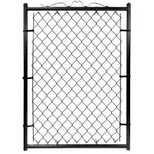 Load image into Gallery viewer, Large Heavy Duty Chain Link Black Metal Fence Gate 4&#39; x 3&#39;3&quot;

