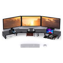 Load image into Gallery viewer, Adjustable Dual / Triple Computer Monitor Laptop Desktop Stand Riser
