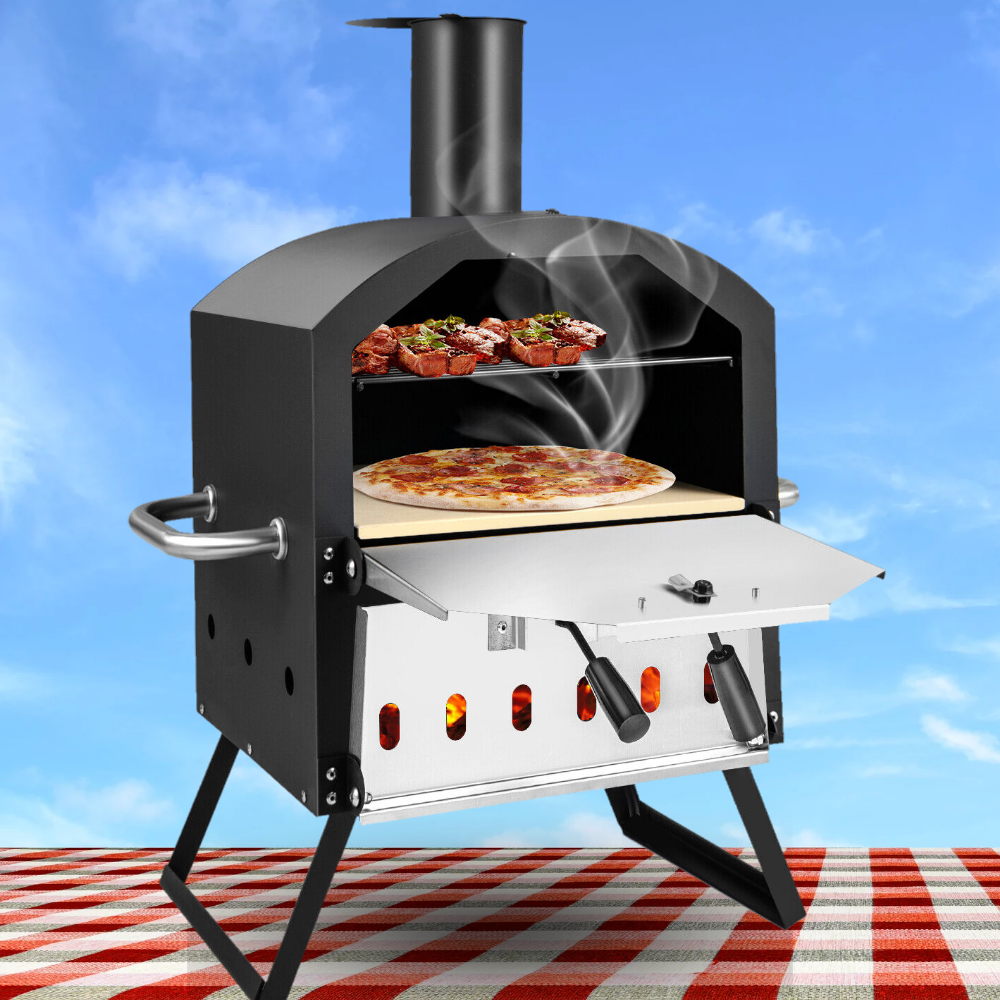 Large Tabletop Outdoor Wood Fired Backyard DIY Pizza Oven