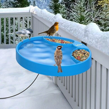 Load image into Gallery viewer, Heated Modern Winter Outdoor Garden Porch Hummingbird Bird Bath

