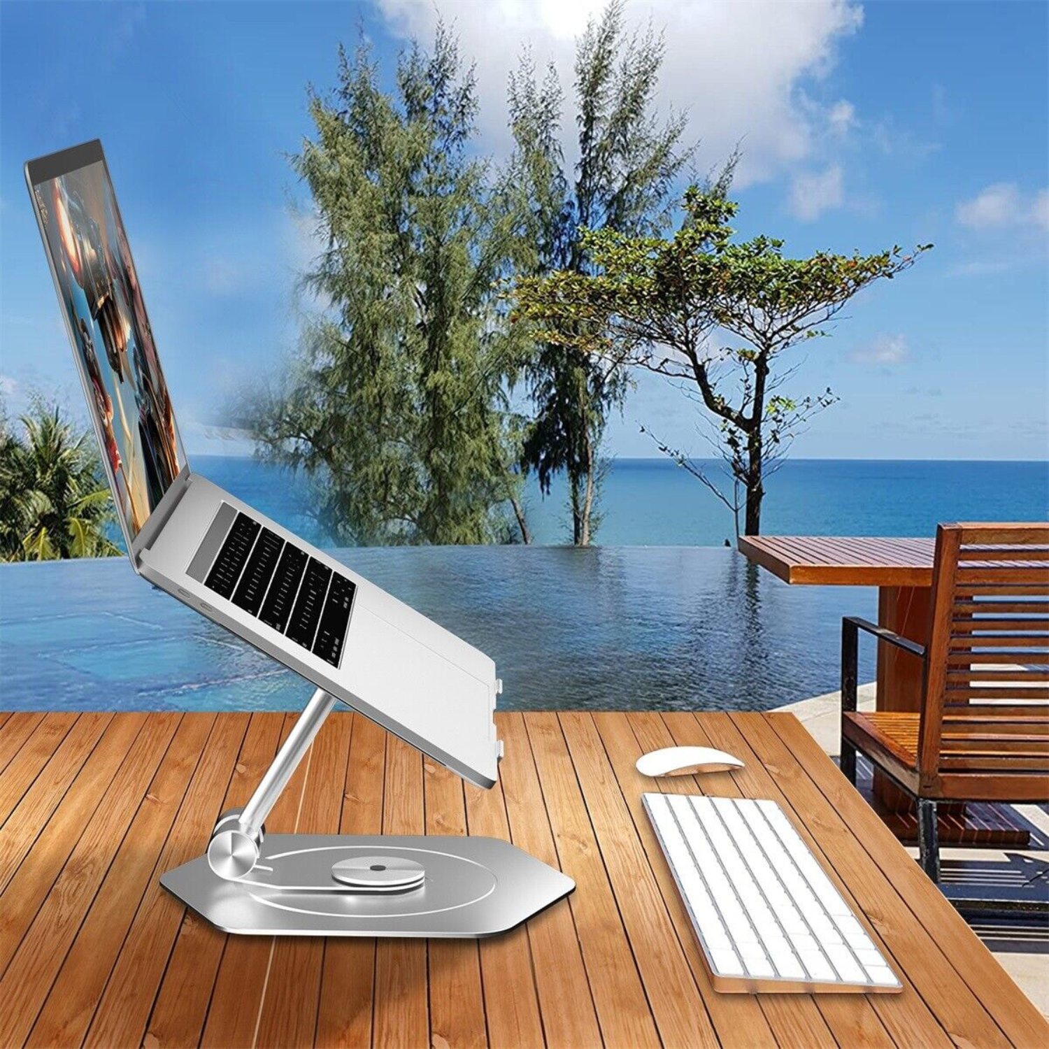 Best Computer Riser Swivel Premium Tabletop 360° Swivel Rotating Laptop Holder Riser Stand – Until ...