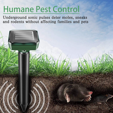 Load image into Gallery viewer, 4Pcs Ultrasonic Solar Mole and Groundhog Repellent Gopher - Repellent Pest Rodent
