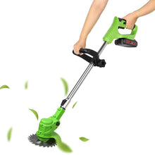 Load image into Gallery viewer, Powerful Electric Battery Operated Cordless Weed Eater / Grass Trimmer
