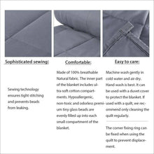 Load image into Gallery viewer, 15 lbs Breathable Weighted Blanket 48 x 72&quot; Reduce Stress Promote Sleep - Until Times Up
