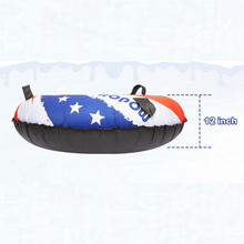 Load image into Gallery viewer, Heavy Duty Winter Adults / Kids Round Inflatable Saucer Snow Tube Sled
