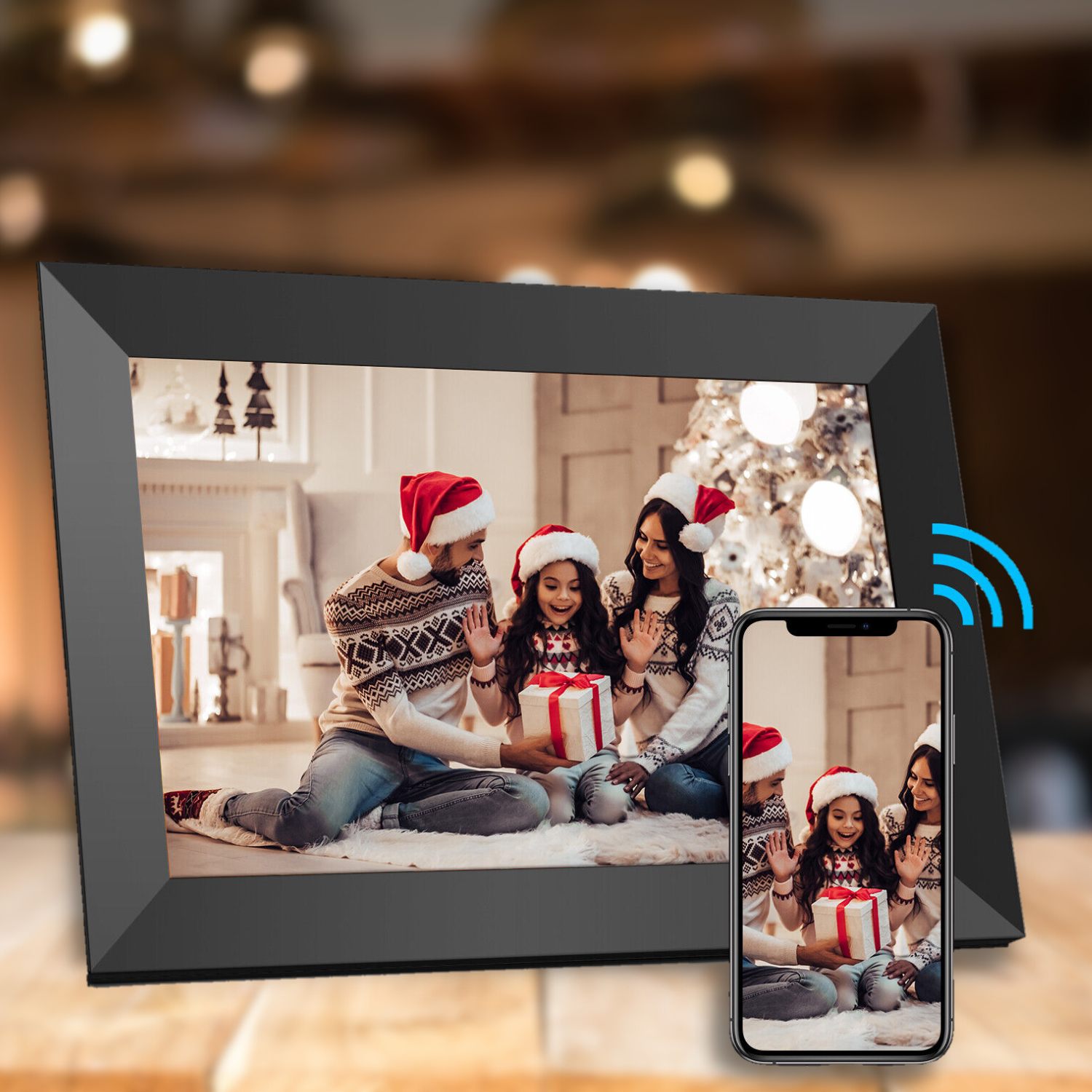 Smart Electronic Wifi Digital Photo Video Picture Frame Display 10 ...
