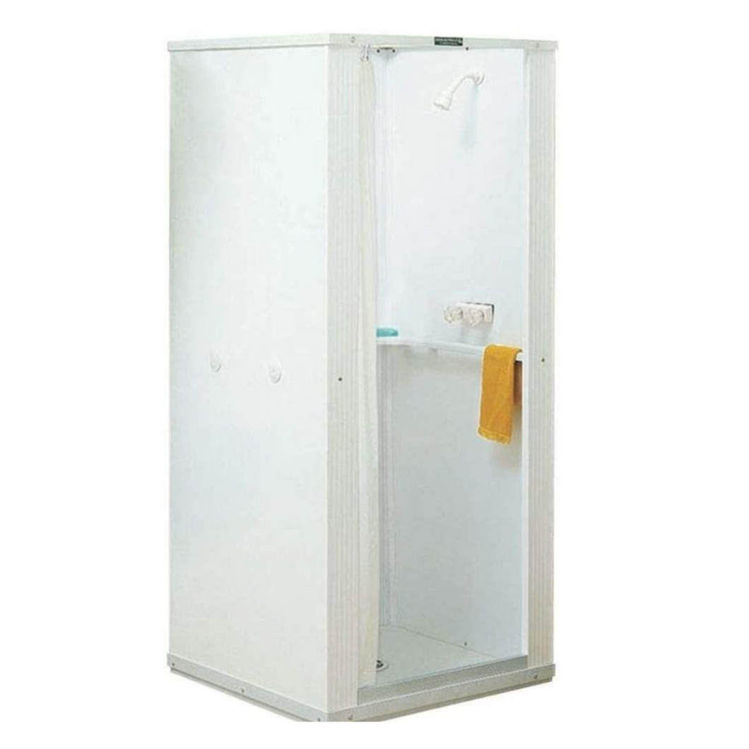 32 in x 32 in Portable Compact Mobile Home Stand Up Shower Stall Kit ...