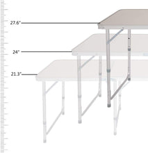 Load image into Gallery viewer, Portable Aluminum Folding Table Indoor/Outdoor
