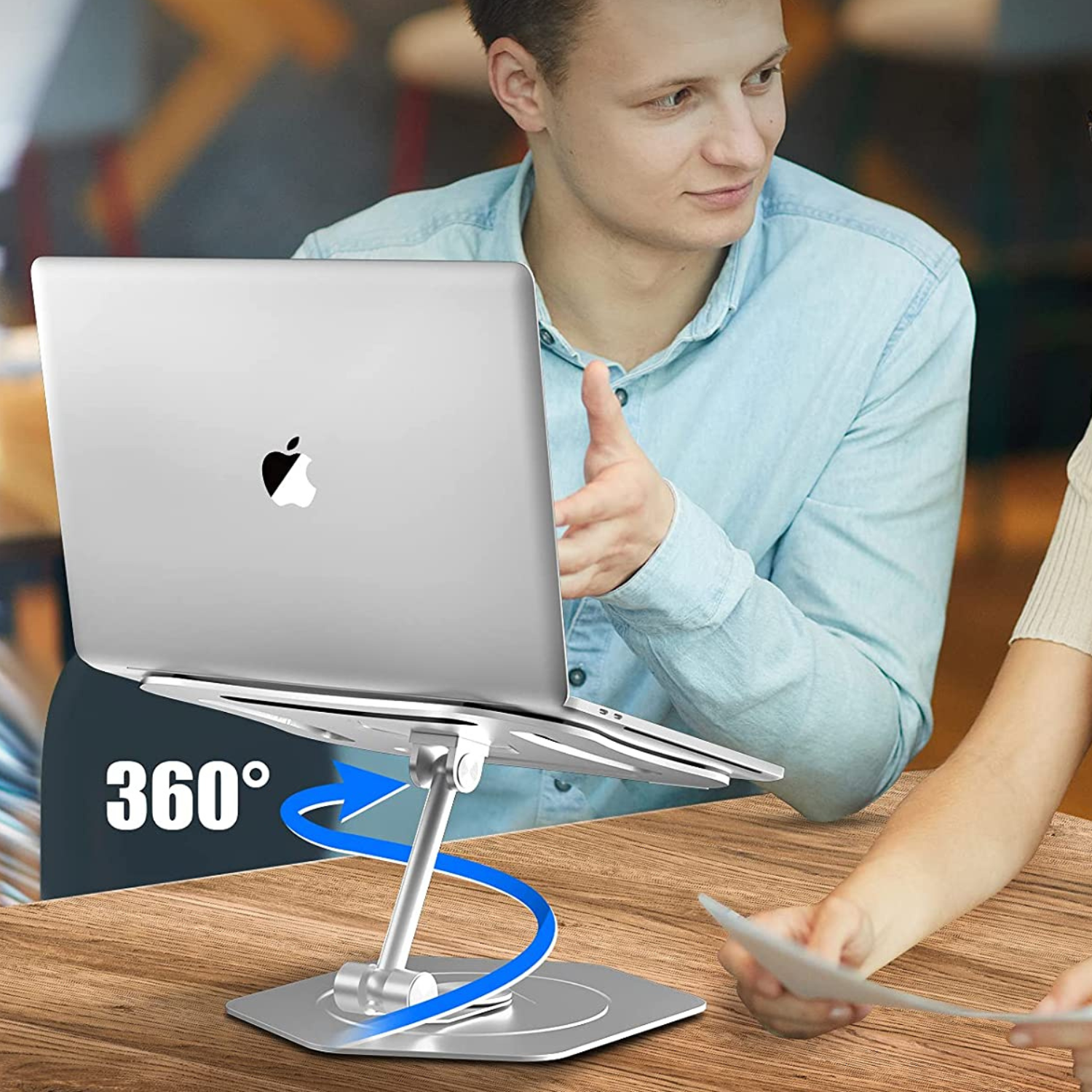 Computer Riser With Swivel Feature Premium Tabletop 360° Swivel Rotating Laptop Holder Riser Stand – Until ...