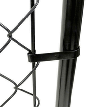 Load image into Gallery viewer, Large Heavy Duty Chain Link Black Metal Fence Gate 4&#39; x 3&#39;3&quot;
