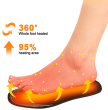 Load image into Gallery viewer, Thermal Electric Heated Foot Insoles For Shoes Boots And Hunting
