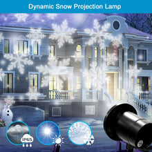 Load image into Gallery viewer, Christmas Falling Snow Flake Led Light Projector For Outdoor And Indoor
