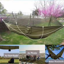 Load image into Gallery viewer, All-In-One Double Person Lightweight Backpacking Camping Hammock Tent With Mosquito Net
