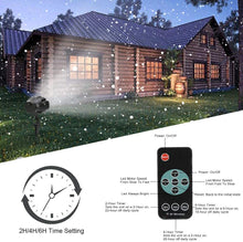 Load image into Gallery viewer, Christmas Falling Snow Flake Led Light Projector For Outdoor And Indoor
