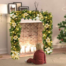 Load image into Gallery viewer, Premium Pre-Lit Indoor / Outdoor Stairs Christmas Garland Decoration 9 FT
