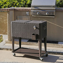 Load image into Gallery viewer, Large Wheeled Outdoor Patio Party Ice Box Beverage Cooler Chest
