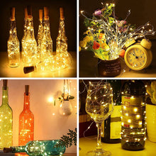 Load image into Gallery viewer, 10-Pack Wine Bottle Fairy Led String Lights With Cork
