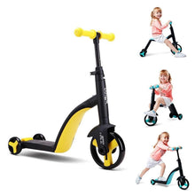 Load image into Gallery viewer, 2 in 1 Height Adjustable Kids Tricycle Bike
