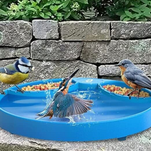 Load image into Gallery viewer, Heated Modern Winter Outdoor Garden Porch Hummingbird Bird Bath
