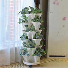 Load image into Gallery viewer, Stand Stacking Planters Strawberry Planting Pots
