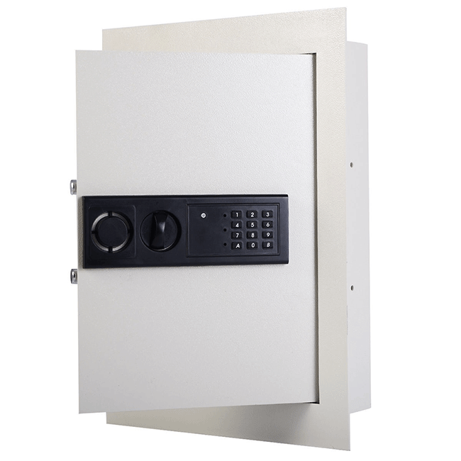 Heavy Duty Digital Recessed Wall Mounted Hidden Stack On Home Safe, 0.8CF