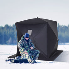 Load image into Gallery viewer, Heavy Duty Insulated Pop Up Winter Ice Fishing Camping Tent Shanty
