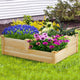 Raised Wooden Vegetable Herb Flower Garden Multi Planter Box