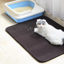 Load image into Gallery viewer, Soft surface Non-slip two-layer &amp; waterproof cat litter mat

