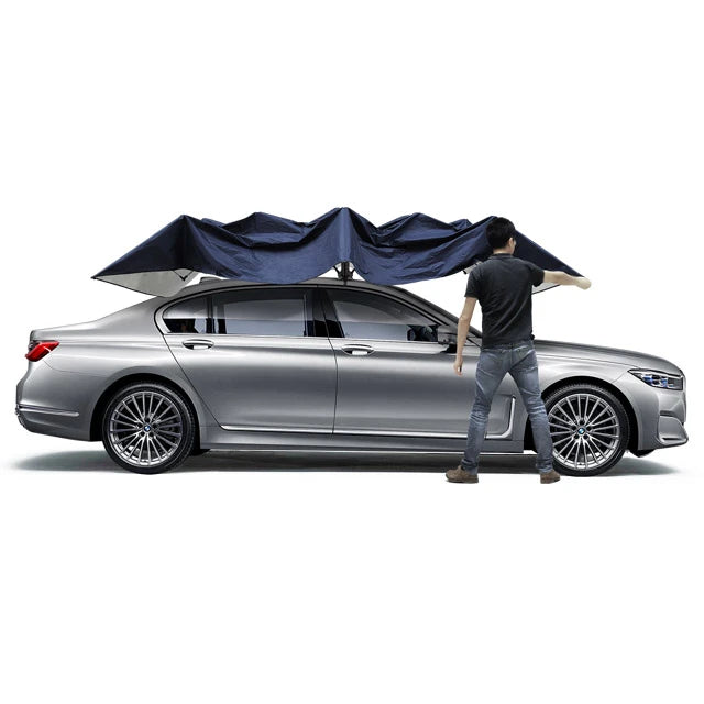 Remote Controlled Portable Car Roof Sunshade Umbrella Canopy