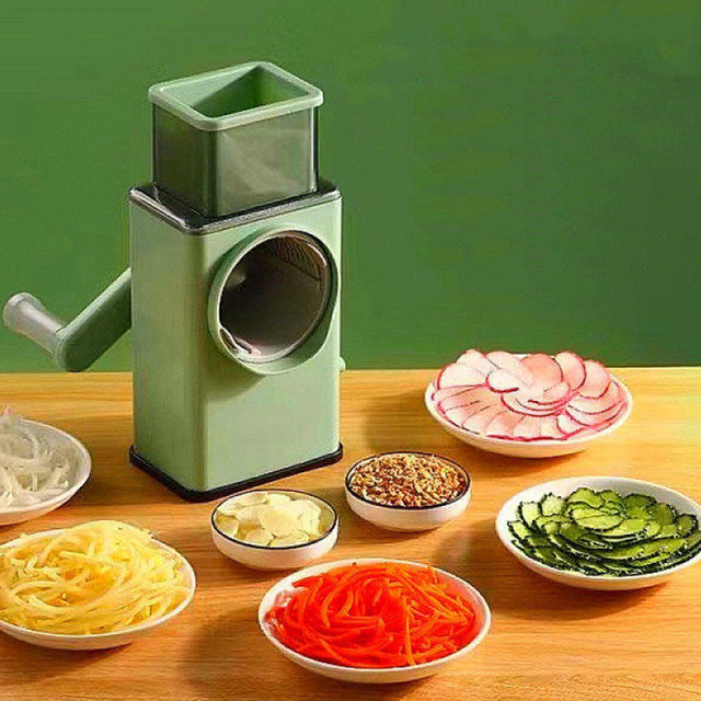 Shreader Tabletop Heavy Duty Manual Rotary Tabletop Vegetable Julienne Cutter Slicer Shr ...