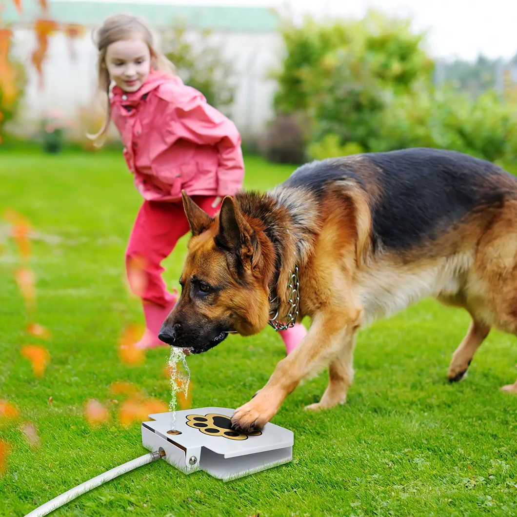Premium Step On Paw Activated Dog Water Fountain Sprinkler