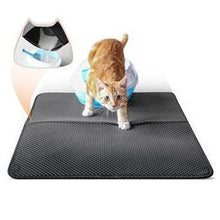 Load image into Gallery viewer, Soft surface Non-slip two-layer &amp; waterproof cat litter mat
